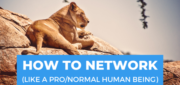 how to network as an actor