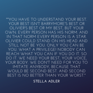 Stella Adler Acting Quote