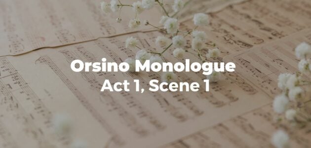 Orsino monologue