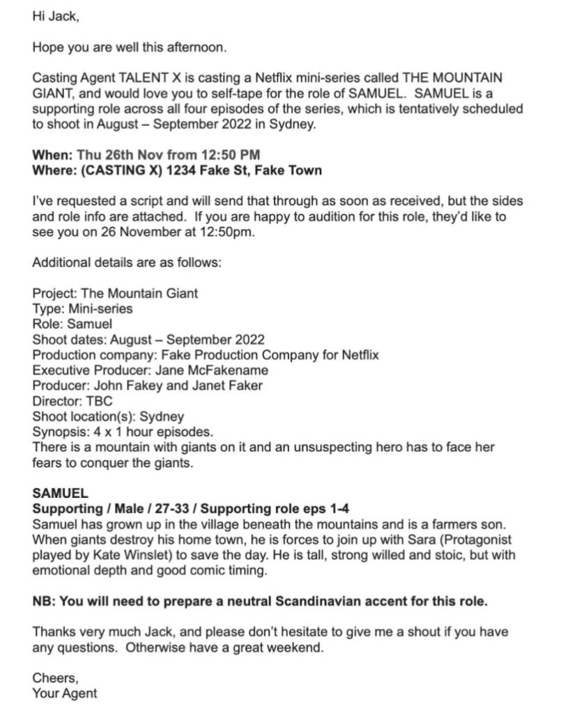 What Happens in an Audition? Auditioning Advice for Actors