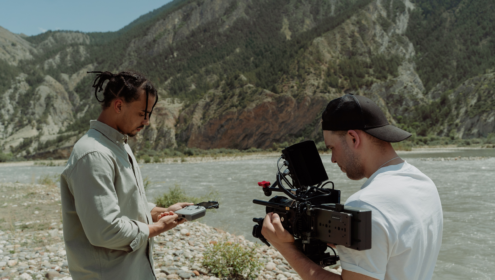 professional actor on set