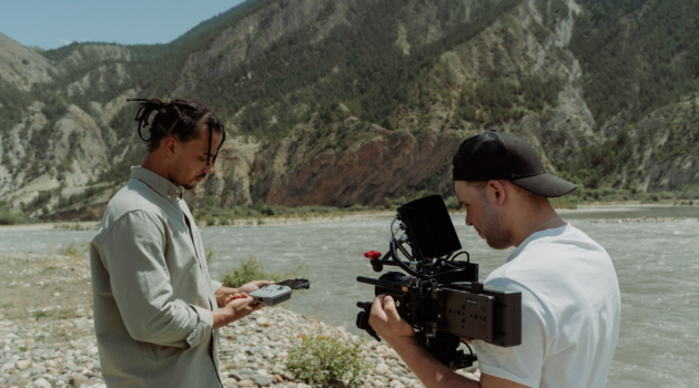 professional actor on set