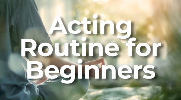 Acting Routine for Beginners A Simple 30 minute Daily Plan